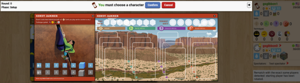 Character with Asset Board